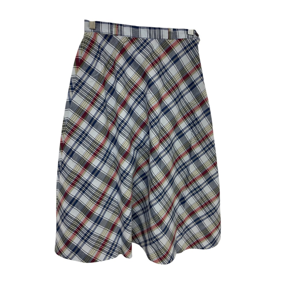 Parsons Place Ltd A-Line Skirt Womens Sizeβ XS Multi Plaid Mid Rise Knee Length